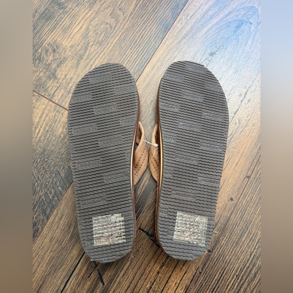 Rainbows Women’s 301ALTS Leather Brown Flip Flops NWOT Size Small (5.5-6.5) - Picture 5 of 8